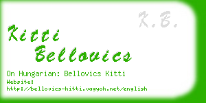 kitti bellovics business card